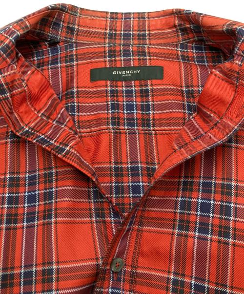 GIVENCHY（ジバンシィ）GIVENCHY (ジバンシィ) チェックシャツ レッド サイズ:SIZE 37の古着・服飾アイテム