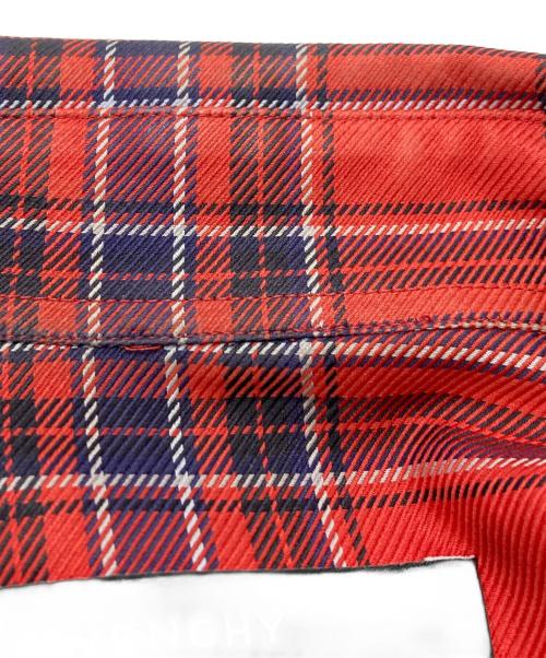 GIVENCHY（ジバンシィ）GIVENCHY (ジバンシィ) チェックシャツ レッド サイズ:SIZE 37の古着・服飾アイテム