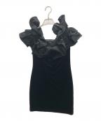 Y/PROJECTワイ プロジェクト）の古着「ベロアノースリーブワンピース」｜ブラック