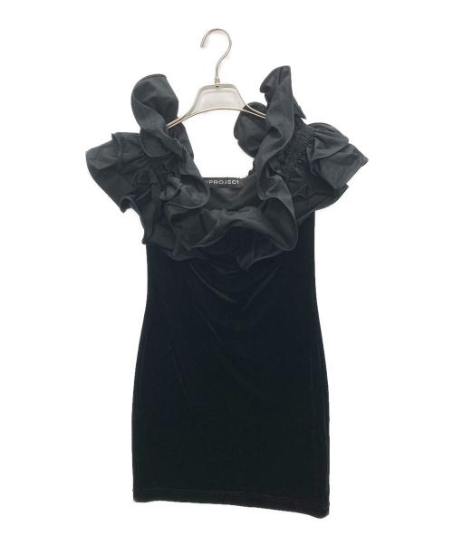 Y/PROJECT（ワイ プロジェクト）Y/PROJECT (ワイ プロジェクト) ベロアノースリーブワンピース ブラック サイズ:SIZE 40の古着・服飾アイテム