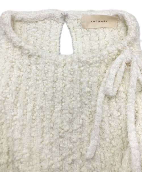 ANDMARY（アンドマリー）ANDMARY (アンドマリー) Nora knit mini dress ホワイト サイズ:SIZE Freeの古着・服飾アイテム