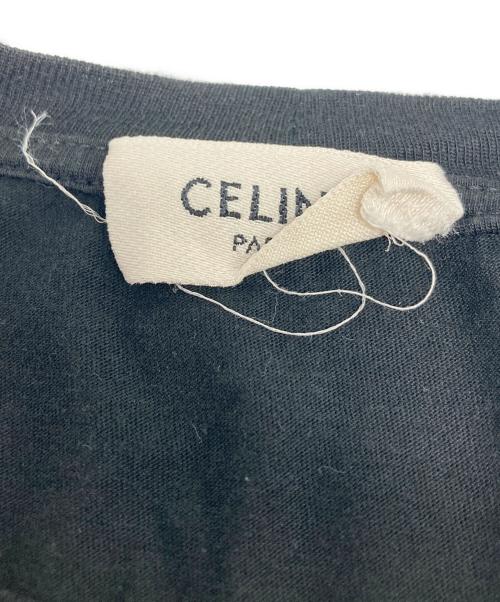 CELINE（セリーヌ）CELINE (セリーヌ) ロゴプリントカットソー ブラック サイズ:SIZE Mの古着・服飾アイテム
