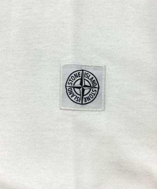 STONE ISLAND（ストーンアイランド）STONE ISLAND (ストーンアイランド) ポロシャツ ホワイト サイズ:SIZE Mの古着・服飾アイテム