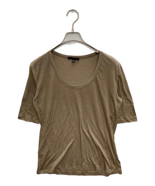 HELMUT LANG（ヘルムートラング）HELMUT LANG (ヘルムートラング) 半袖カットソー ブラウン サイズ:SIZE 46の古着・服飾アイテム