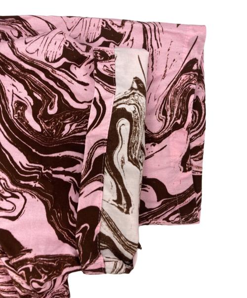 TOGA PULLA（トーガ プルラ）TOGA PULLA (トーガ プルラ) マーブルプリントコットンシャツ ピンク サイズ:SIZE 38の古着・服飾アイテム