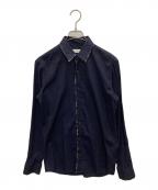 DRIES VAN NOTENドリスヴァンノッテン）の古着「パイピングドレスシャツ」｜ネイビー