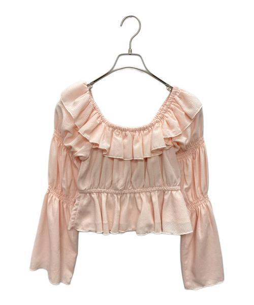 MISTREASS（ミストレアス）MISTREASS (ミストレアス) Frill Gather Top & Culotte Set ピンク サイズ:SIZE Freeの古着・服飾アイテム