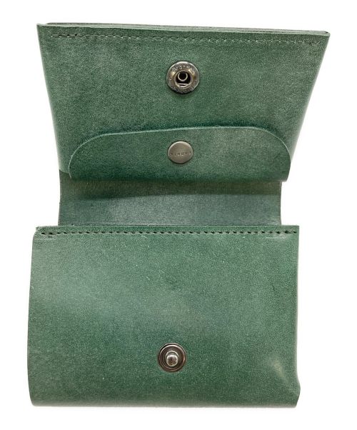 FABRIK（ファブリック）FABRIK (ファブリック) 3つ折り財布 グリーンの古着・服飾アイテム