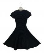 DSQUARED2ディースクエアード）の古着「クルーネックフレアニットワンピース」｜ブラック