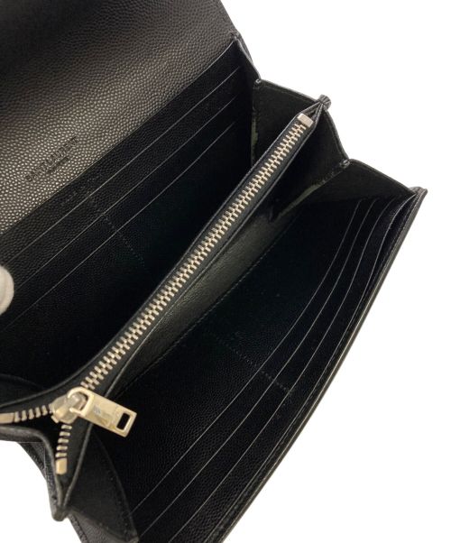 Saint Laurent Paris（サンローランパリ）Saint Laurent Paris (サンローランパリ) 長財布 ブラックの古着・服飾アイテム