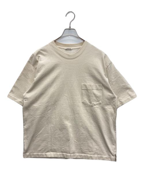 AURALEE（オーラリー）AURALEE (オーラリー) スタンドアップTシャツ ベージュ サイズ:SIZE 5の古着・服飾アイテム
