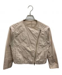 DRIES VAN NOTEN（ドリスヴァンノッテン）の古着「ノーカラージャケット」｜ベージュ