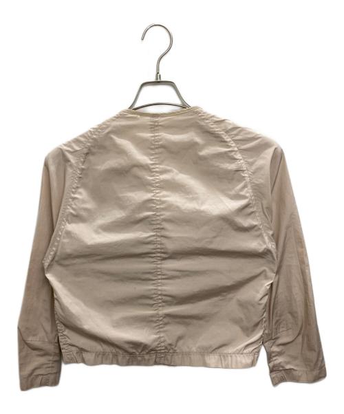 DRIES VAN NOTEN（ドリスヴァンノッテン）DRIES VAN NOTEN (ドリスヴァンノッテン) ノーカラージャケット ベージュ サイズ:SIZE 38の古着・服飾アイテム