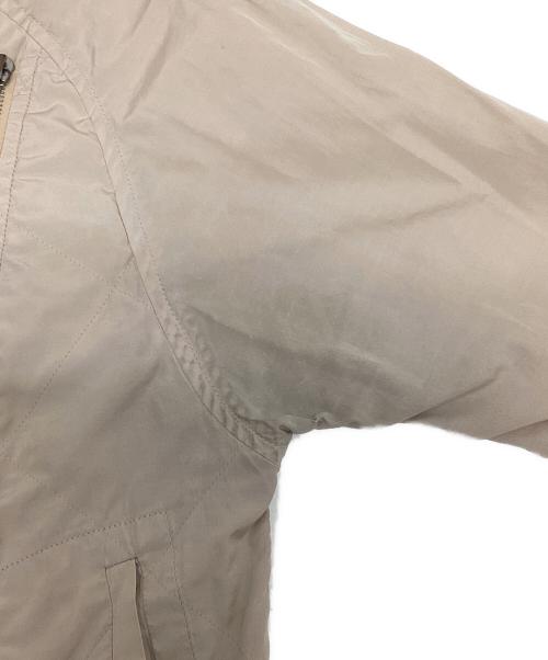 DRIES VAN NOTEN（ドリスヴァンノッテン）DRIES VAN NOTEN (ドリスヴァンノッテン) ノーカラージャケット ベージュ サイズ:SIZE 38の古着・服飾アイテム