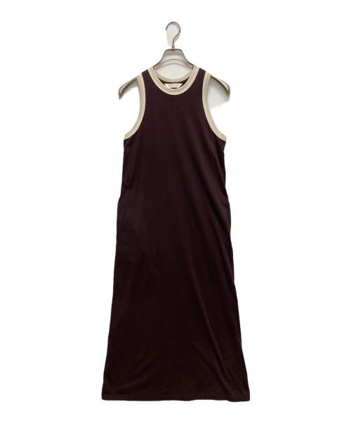 beautiful people（ビューティフルピープル）beautiful people (ビューティフルピープル) ジャージー タンクトップドレス ブラウン サイズ:SIZE 34の古着・服飾アイテム