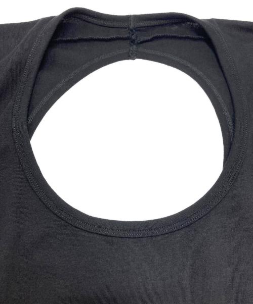 MM6 Maison Margiela（エムエムシックスメゾンマルジェラ）MM6 Maison Margiela (エムエムシックスメゾンマルジェラ) Cut-out Knit Tank ブラック サイズ:SIZE XSの古着・服飾アイテム