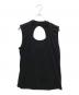 MM6 Maison Margiela（エムエムシックスメゾンマルジェラ）の古着「Cut-out Knit Tank」｜ブラック
