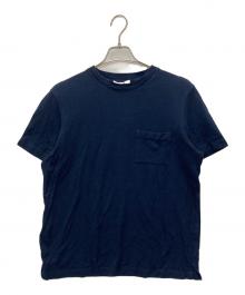 HERMES（エルメス）の古着「H刺繍ポケットTシャツ」｜ネイビー
