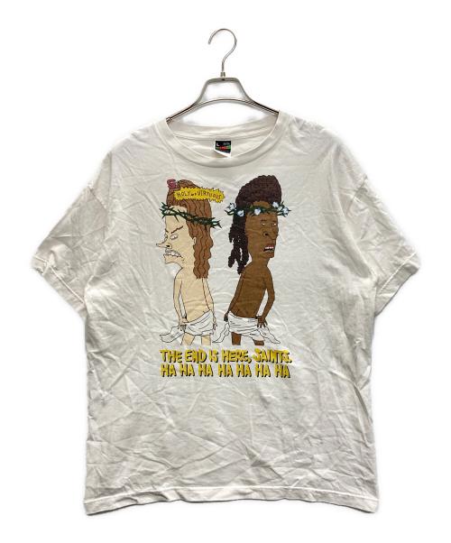 SAINT MICHAEL（セントマイケル）SAINT MICHAEL (セントマイケル) Denim Tears (デニムティアーズ) DT SS TEE HLY&VIRTS ホワイト サイズ:SIZE Lの古着・服飾アイテム