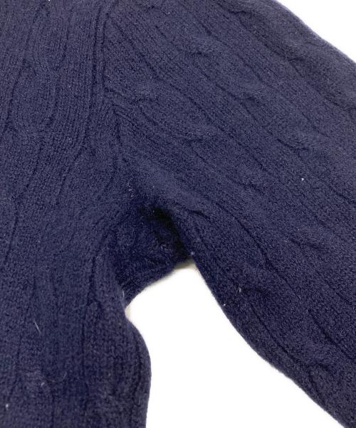 POLO RALPH LAUREN（ポロ・ラルフローレン）POLO RALPH LAUREN (ポロ・ラルフローレン) カシミヤS/Sニット ネイビー サイズ:SIZE Mの古着・服飾アイテム