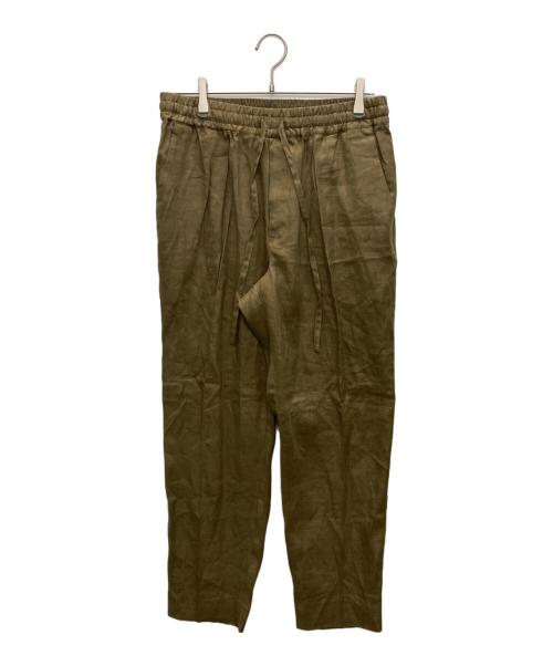 MARKAWARE（マーカウェア）MARKAWARE (マーカウェア) PEGTOP EASY TROUSERS HEMP カーキ サイズ:SIZE 4の古着・服飾アイテム