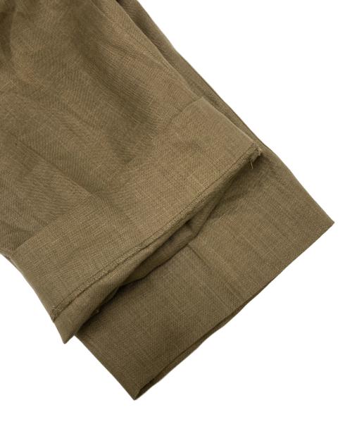 MARKAWARE（マーカウェア）MARKAWARE (マーカウェア) PEGTOP EASY TROUSERS HEMP カーキ サイズ:SIZE 4の古着・服飾アイテム