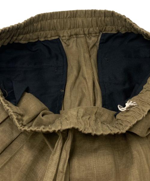 MARKAWARE（マーカウェア）MARKAWARE (マーカウェア) PEGTOP EASY TROUSERS HEMP カーキ サイズ:SIZE 4の古着・服飾アイテム