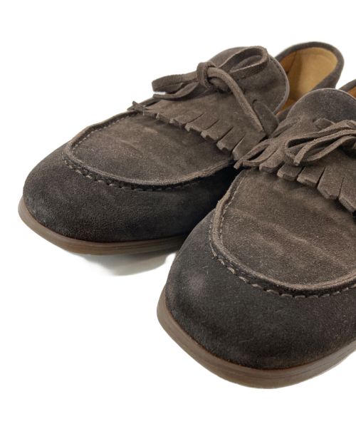 DOUCAL'S（デュカルス）DOUCAL'S (デュカルス) タッセルスウェードローファー ブラウン サイズ:41の古着・服飾アイテム