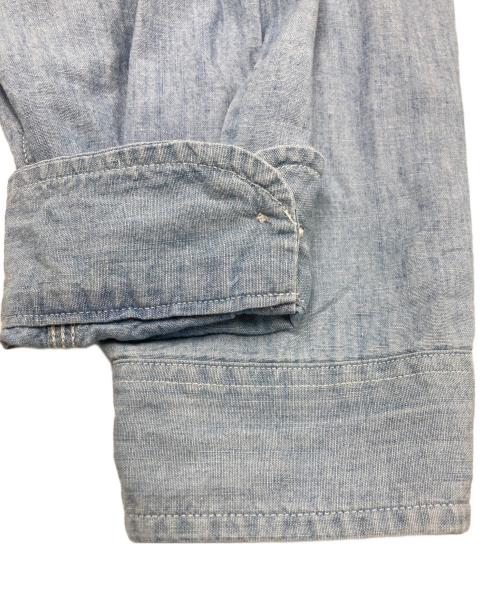 Americana（アメリカーナ）Americana (アメリカーナ) シャンブレーワークシャツ インディゴ サイズ:表記無の古着・服飾アイテム