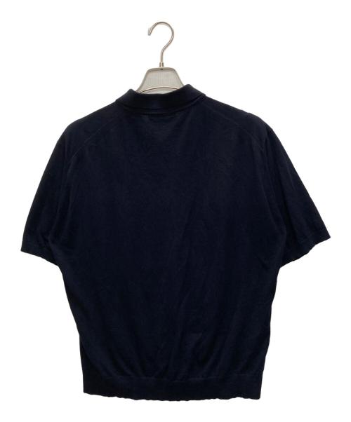 AURALEE（オーラリー）AURALEE (オーラリー) SUPER HIGH GAUGE COTTON KNIT POLO SHIRT ブラック サイズ:SIZE 3の古着・服飾アイテム