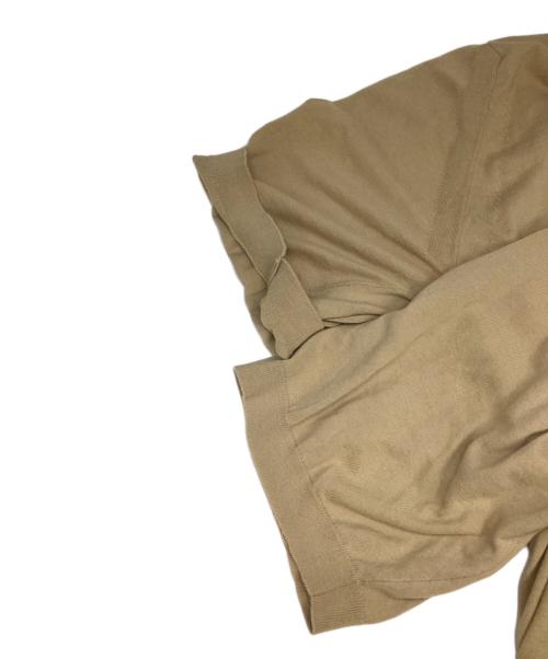 AURALEE（オーラリー）AURALEE (オーラリー) SUPER HIGH GAUGE COTTON KNIT POLO SHIRT ベージュ サイズ:3の古着・服飾アイテム