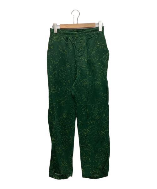 TOGA ARCHIVES（トーガアーカイブス）TOGA ARCHIVES (トーガアーカイブス) INNER PRINT PANTS グリーン サイズ:SIZE XSの古着・服飾アイテム