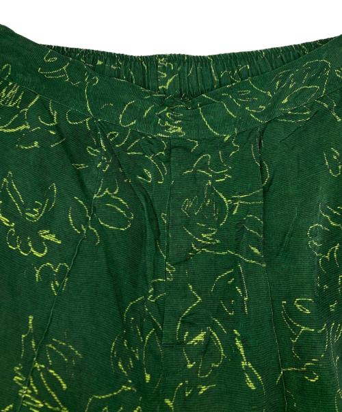 TOGA ARCHIVES（トーガアーカイブス）TOGA ARCHIVES (トーガアーカイブス) INNER PRINT PANTS グリーン サイズ:SIZE XSの古着・服飾アイテム