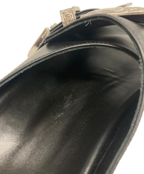 TOGA VIRILIS（トーガ ビリリース）TOGA VIRILIS (トーガ ビリリース) ベルト レザー シャーク サンダル ブラック サイズ:SIZE 41の古着・服飾アイテム