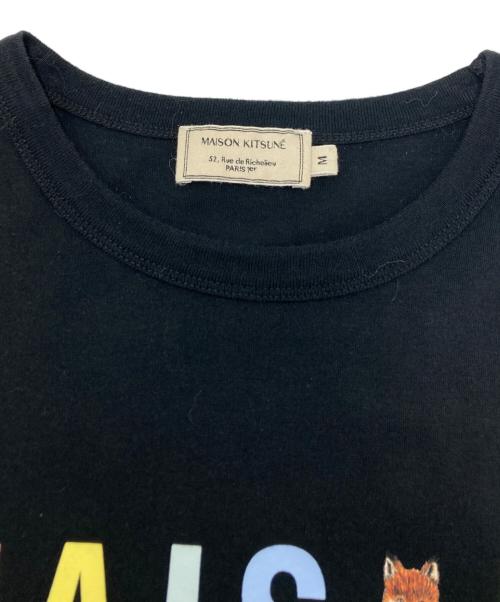 maison kitsune（メゾンキツネ）maison kitsune (メゾンキツネ) プリントTシャツ ブラック サイズ:SIZE　Mの古着・服飾アイテム