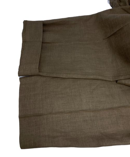 MARKAWARE（マーカウェア）MARKAWARE (マーカウェア) PEGTOP EASY TROUSERS HEMP カーキ サイズ:2の古着・服飾アイテム