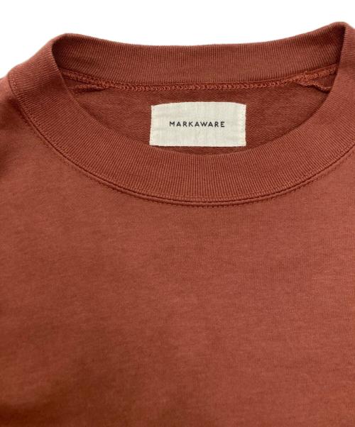 MARKAWARE（マーカウェア）MARKAWARE (マーカウェア) ONE SIDE RAGLAN SWEAT SHIRT ブラウン サイズ:2の古着・服飾アイテム