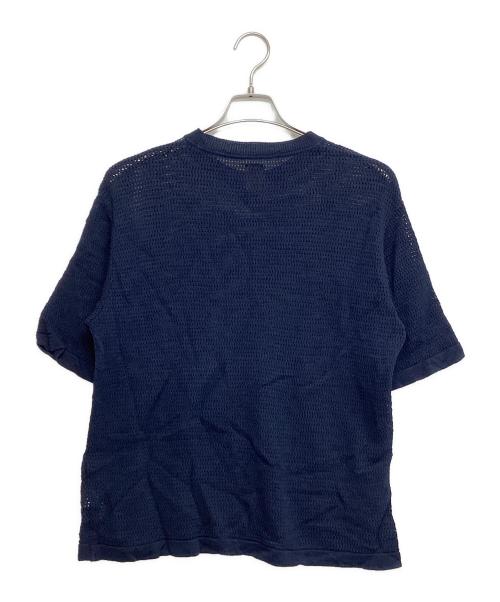 BATONER（バトナ―）BATONER (バトナ―) SUMMER KNIT CREW NECK SHORT SLEEVE ネイビー サイズ:SIZE 2の古着・服飾アイテム