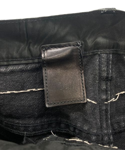 DIOR HOMME（ディオール オム）DIOR HOMME (ディオール オム) コンバインスキニーデニムパンツ ブラック サイズ:SIZE 29の古着・服飾アイテム