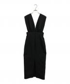 Whim Gazetteウィムガゼット）の古着「Vジャンスカワンピース」｜ブラック