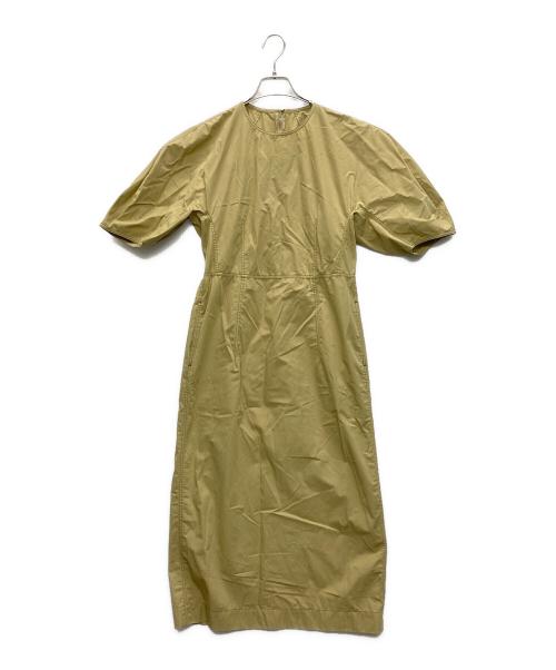 YLEVE（イレーヴ）YLEVE (イレーヴ) COTTON WEATHER DOLMAN SLEEVE OP ベージュ サイズ:SIZE 0の古着・服飾アイテム