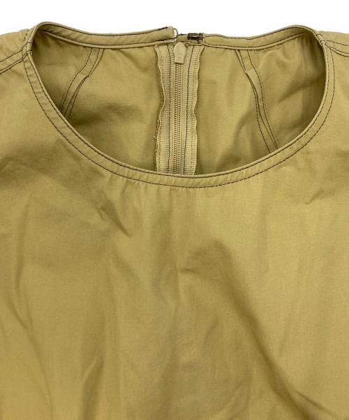 YLEVE（イレーヴ）YLEVE (イレーヴ) COTTON WEATHER DOLMAN SLEEVE OP ベージュ サイズ:SIZE 0の古着・服飾アイテム