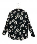 SASQUATCHfabrix.サスクワッチファブリックス）の古着「WA-NECK BIG L/S SHIRT」｜ブラック×ホワイト