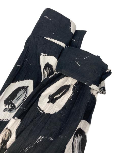 SASQUATCHfabrix.（サスクワッチファブリックス）SASQUATCHfabrix. (サスクワッチファブリックス) WA-NECK BIG L/S SHIRT ブラック×ホワイト サイズ:SIZE Lの古着・服飾アイテム