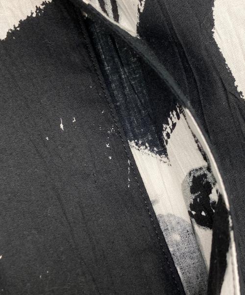 SASQUATCHfabrix.（サスクワッチファブリックス）SASQUATCHfabrix. (サスクワッチファブリックス) WA-NECK BIG L/S SHIRT ブラック×ホワイト サイズ:SIZE Lの古着・服飾アイテム