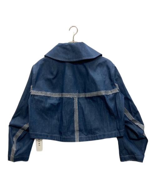 IRENE（アイレネ）IRENE (アイレネ) ピグメントショートジャケット/デニムジャケット インディゴ サイズ:	SIZE 36の古着・服飾アイテム