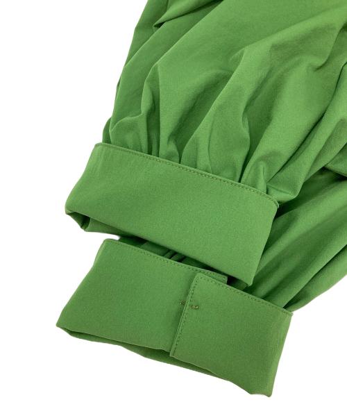 ear PAPILLONNER（イアパピヨネ）ear PAPILLONNER (イアパピヨネ) ボリュームスリーブギャザーワンピース グリーン サイズ:Fの古着・服飾アイテム