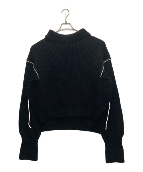 IHNN（イン）IHNN (イン) カラーステッチローゲージタートルニット ブラック サイズ:SIZE Freeの古着・服飾アイテム