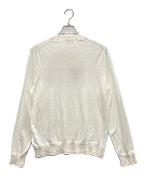 Dior（ディオール）Dior (ディオール) Jardin シルク混 フローラル刺繍 ニット ベージュ サイズ:SIZE Sの古着・服飾アイテム