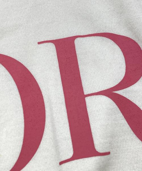 Dior（ディオール）Dior (ディオール) Jardin シルク混 フローラル刺繍 ニット ベージュ サイズ:SIZE Sの古着・服飾アイテム